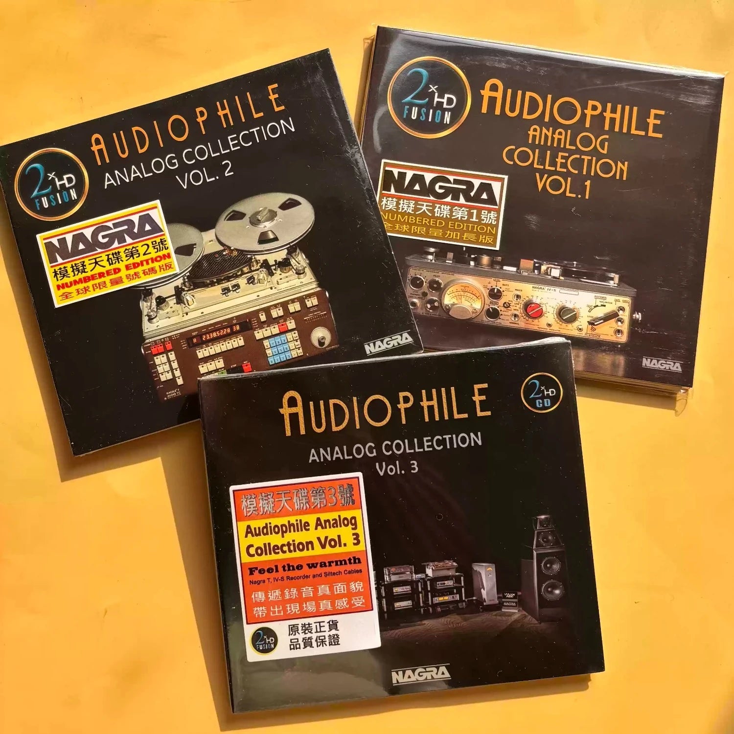 Audiophile Analog Recordings Compilation CD Set Vol.1-3 Collection, High-Resolution Sound for Immersive Listening Experience Qme Analog Collection