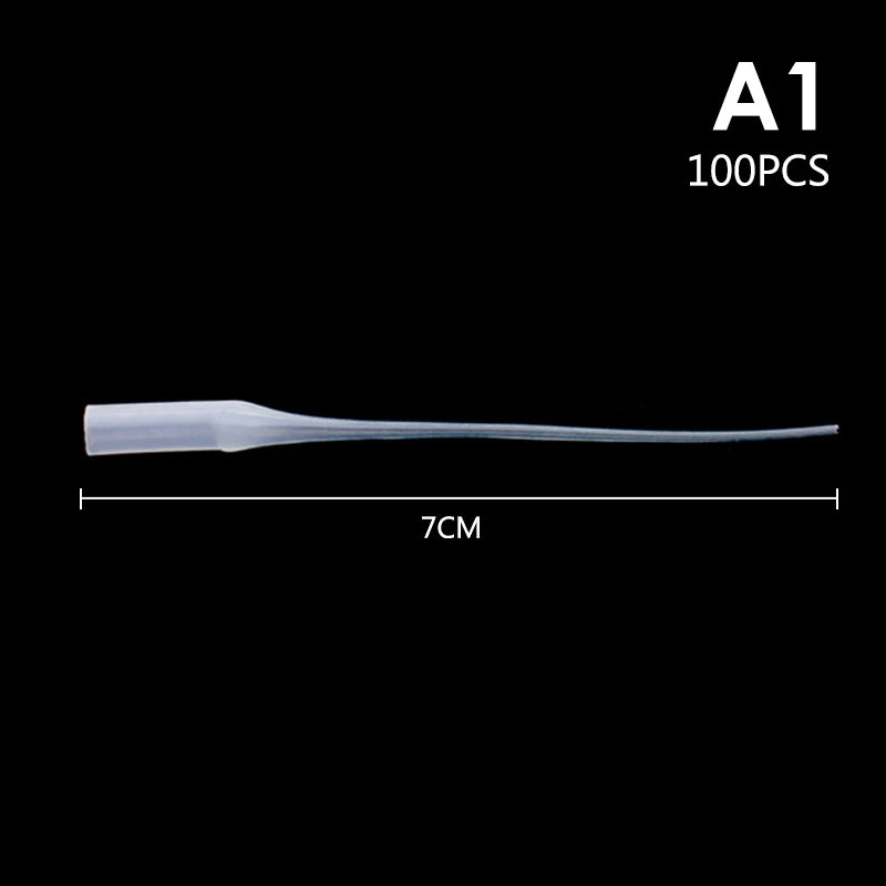 100 Glue Micro-tips Plastic Bottle Tips Extender Precision Qme A1
