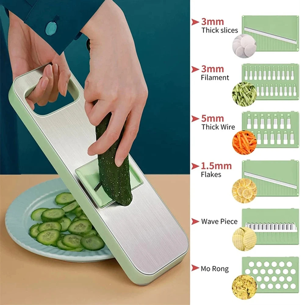 Multifunctional Shredder, Vegetable Cutter, Household Potato Shredder, Cucumber Slicer, Shredder, Vegetable Cutting Tool Qme