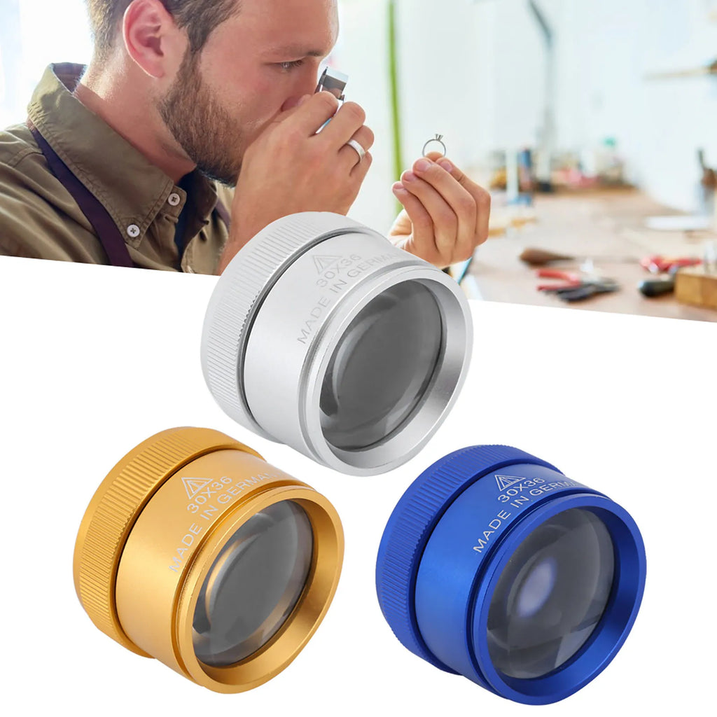 30X Magnifying Glass Handheld Portable Magnifier for Jewelry Identification Jewelry Magnifier Portable Magnifying Glass Qme
