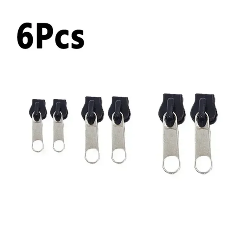 24pcs Black Instant Zipper Universal Instant Fix Zipper Repair Kit Replacement Zip Slider Teeth Rescue New Design for DIY Sewing Qme 6pcs semi black