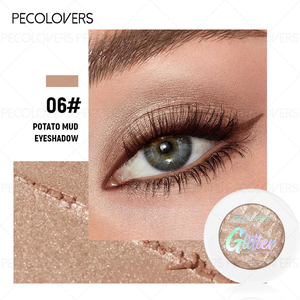 Mashed Potato Eye Shadow Highlighter Brightening Eyes Long-lasting Qme 06