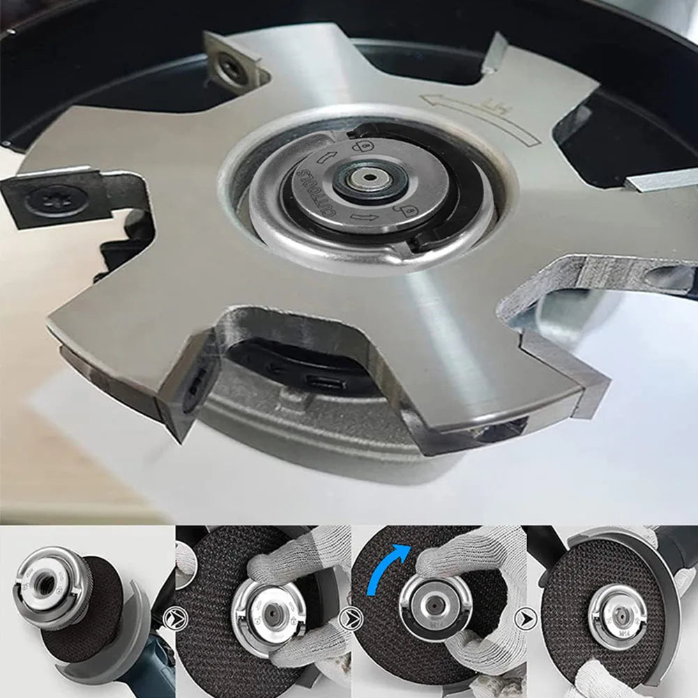 For M 14 And For M10 Quick Release Self-Locking Grinder Pressing Plate Flange Nut Power Chuck Angle Grinder Pressure Plate Qme