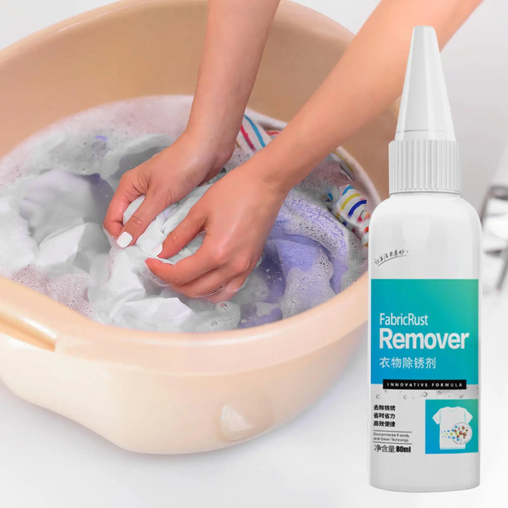 1pc Fabric Rust Remover 80ml Garment Stubborn Stain Cleaner Quick And Easy Dirt Removal Clothing Cleansing Agent For Copper Rust Qme