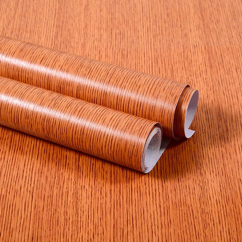 40CM Furniture Renovation Stickers Self-adhesive Wood Grain Stickers Wallpaper Cabinets Wooden Doors Tabletops Waterproof Qme SSM 40cm x 1m