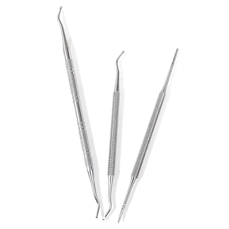 Double-ended Toe Nail Care Tool Ingrown Toenail Hook Lifter Filing Qme