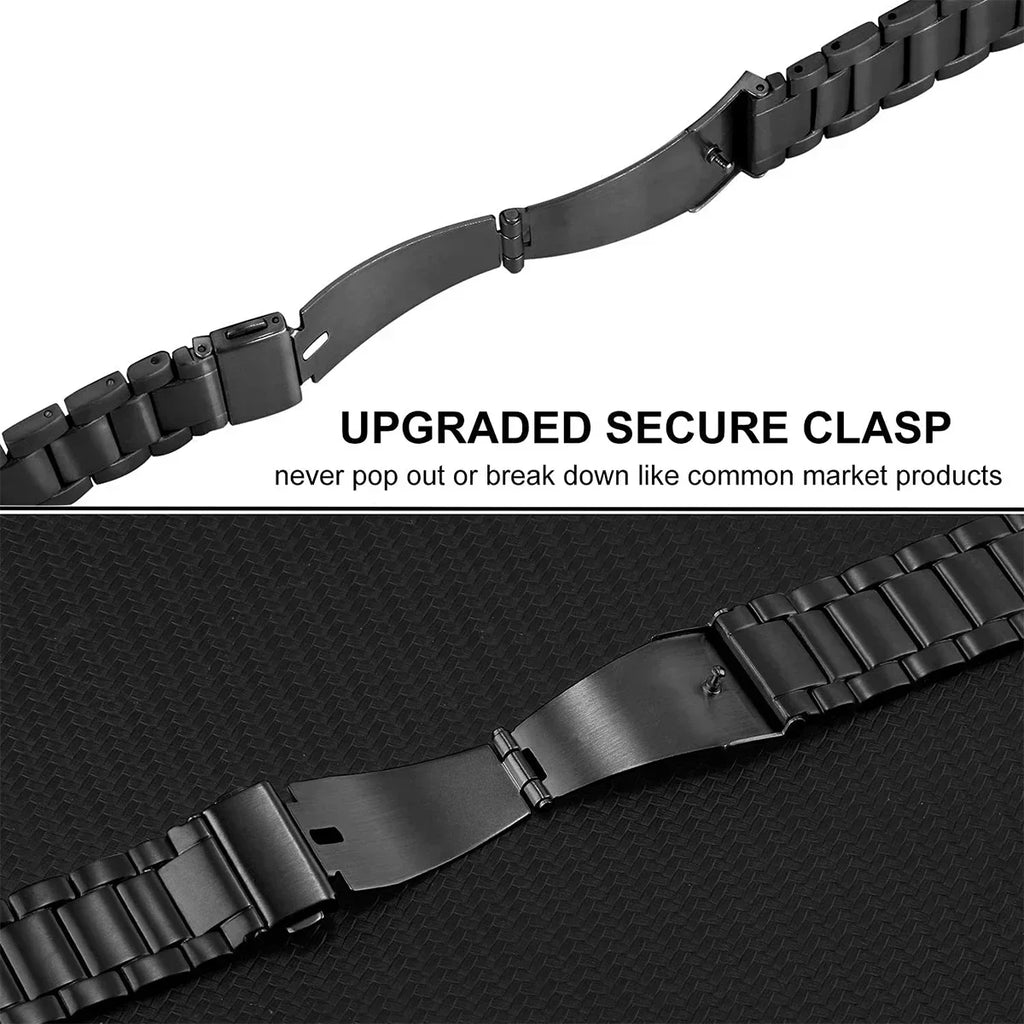 Titanium Stainless Steel Strap for Samsung Galaxy Watch 6 Classic 43 47mm 40/44mm Band for Galaxy Watch 6 5 4 No Gaps Wristband Qme