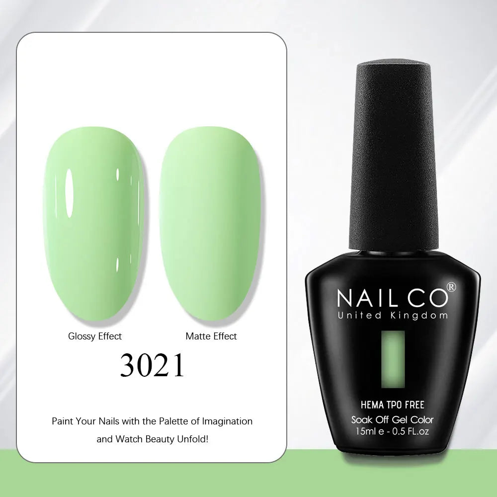 NAILCO Gel Nail Polish Nails Semi-permanent UV Varnish Glitter Glass