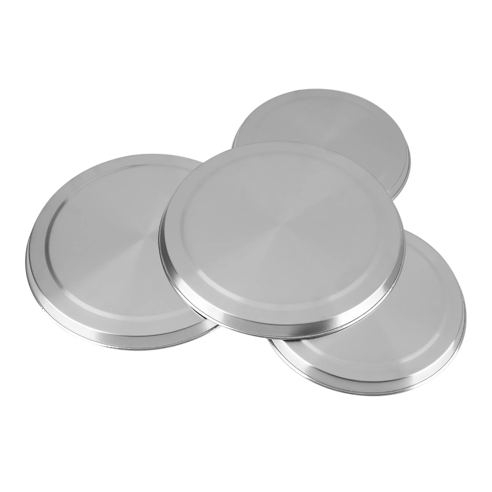 4PCS Stove Burner Covers Stainless Steel Gas Cooker Protector Caps Kitchen Top Burner Protection Cover Reusable Qme