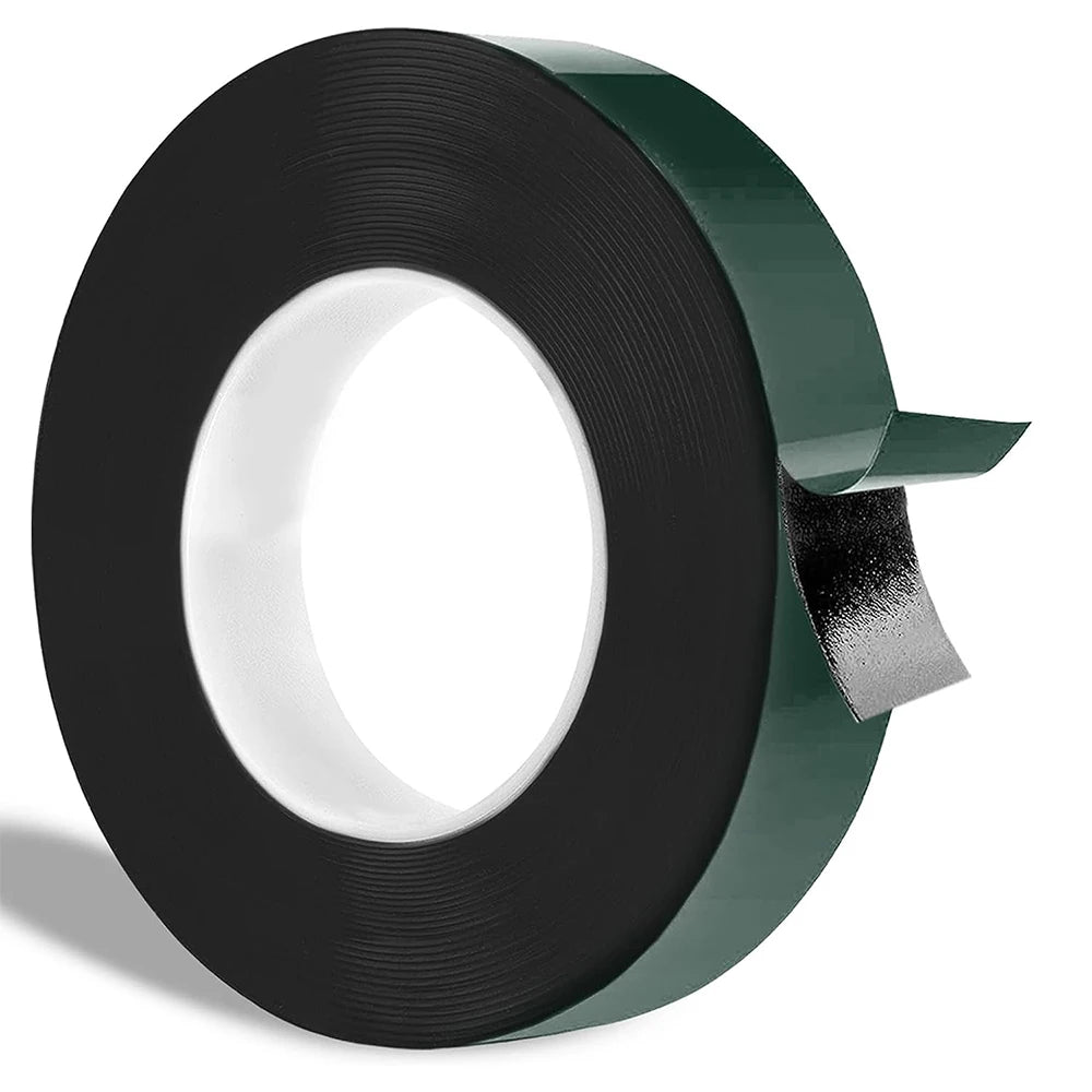 10M Double Sided Foam Tape 8-50cm Width Black PE Sponge Ultra-strong Self-adhesive Waterproof Heavy Duty Mounting Tape for Decor Qme