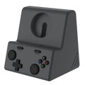 Charger Stand Silicone Dock Holder Charger Dock Station Stable Charging Dock Station for Apple Watch Series 10 9 8 7 6 5 4 3 2 1 Qme Black