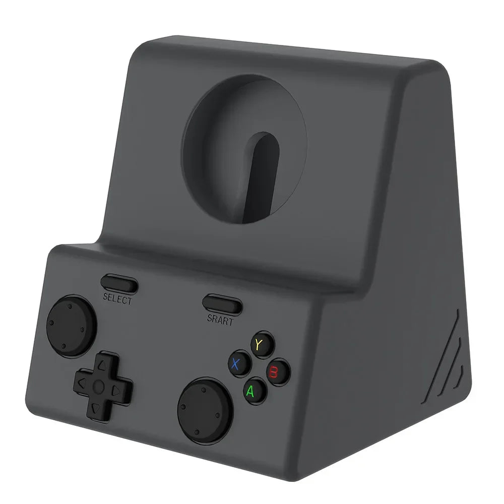 Charger Stand Silicone Dock Holder Charger Dock Station Stable Charging Dock Station for Apple Watch Series 10 9 8 7 6 5 4 3 2 1 Qme Black