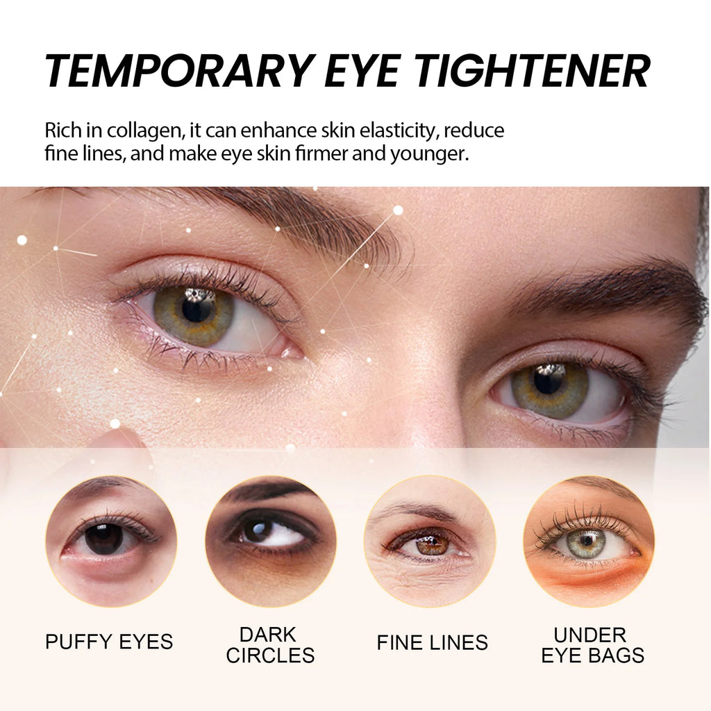 Instant Eye Bag Removal Cream Collagen Anti-Wrinkle Fade Fine Lines Firming Skin Anti Dark Circle Puffiness Brighten Eye Care Qme