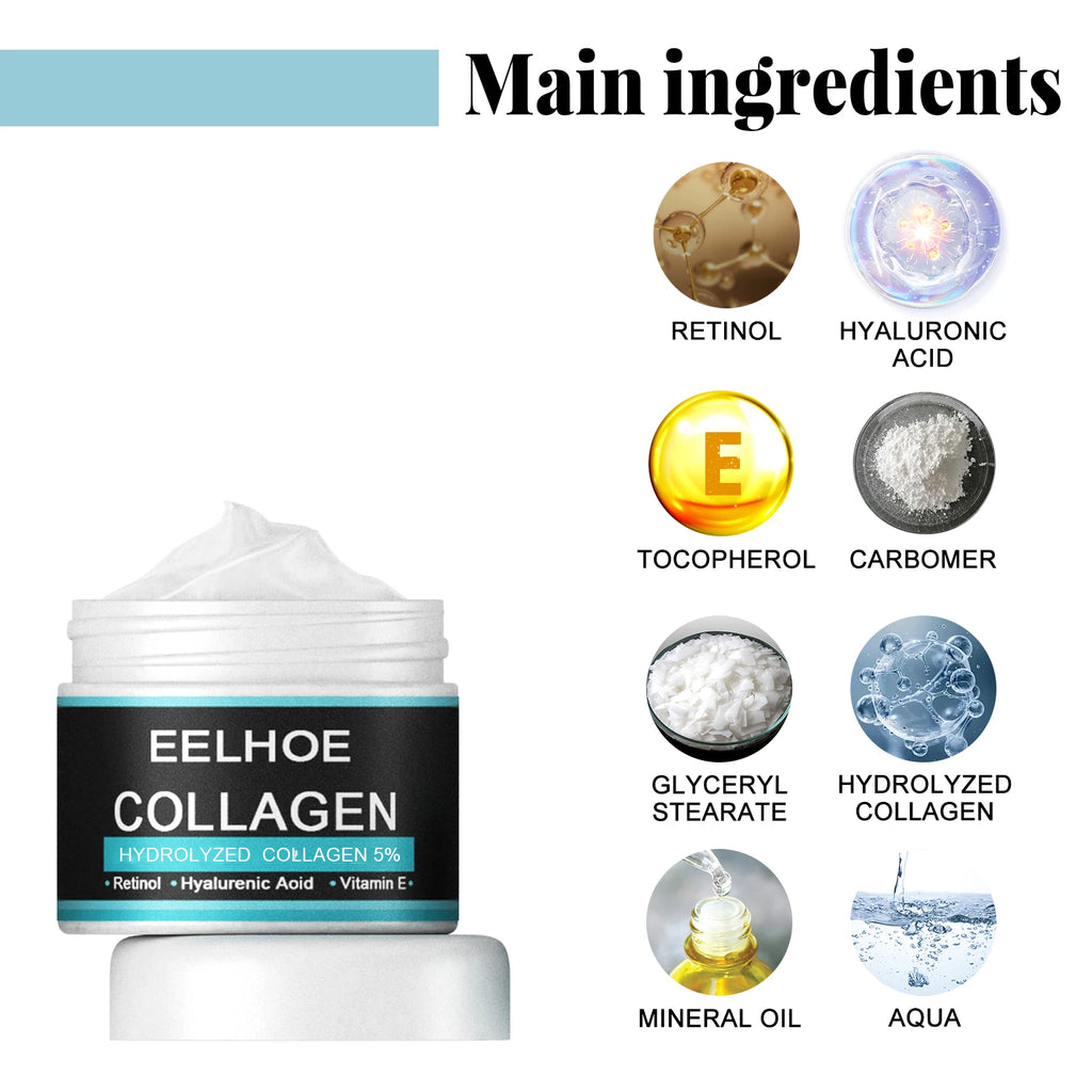 Men's Collagen Face Creams Anti Aging Tighten Skin Firming Smooth Brightening Moisturizing Skin Repair Anti-Wrinkle Face Cream Qme