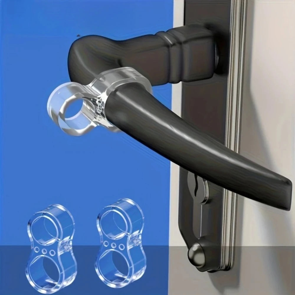 Transparent Silicone Door Knob Stopper Wall Protector Pads,Shock Absorbing Invisible Anti-Collision Door Handle Buffer Guards Qme