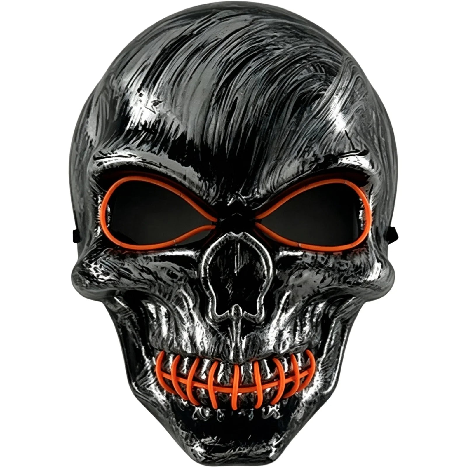 Halloween Skull Stitched Mouth Wire Mask Horror Full Face Cosplay Masquerade Party Costume Accessories Qme F