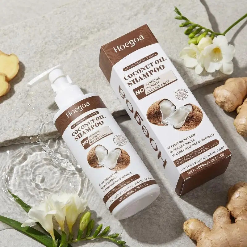 Coconut Oil Shampoo Dandruff Control Scalp Cleansing Nourish Salon Qme