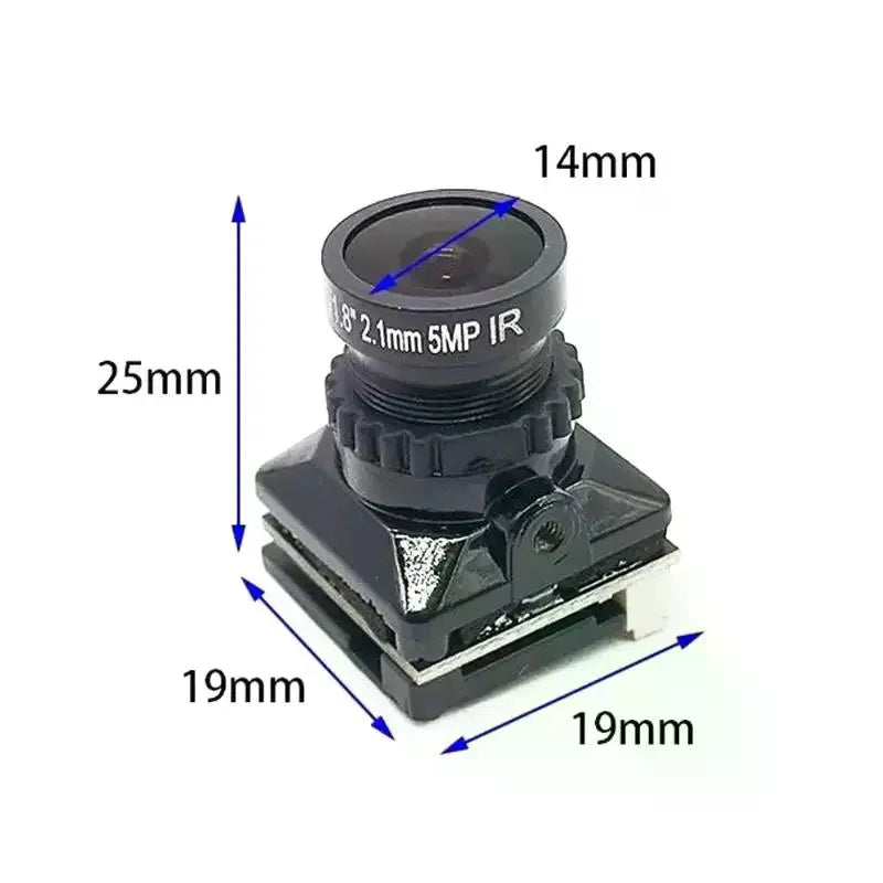 Mini FPV Camera Ultra Wide Angle Lens Low Latency Lightweight Drone Qme