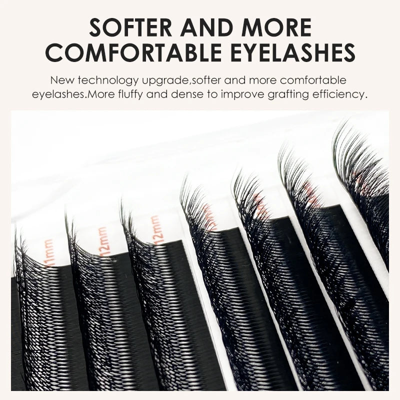 NATUHANA Double W-shape Premade Volume Fans 3D 4D 5D Eyelash Qme