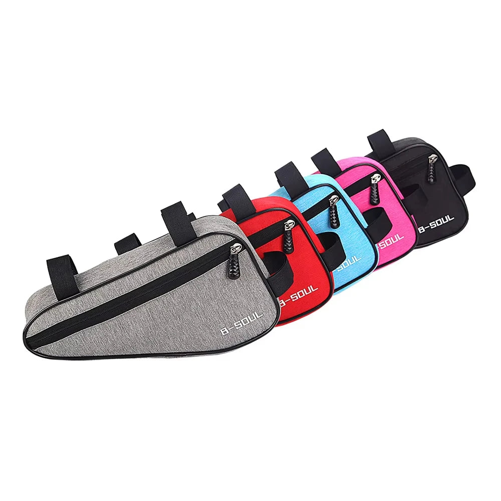 Waterproof Bicycle Bag Triangle Bike Bag Front Tube Frame Bag Mountain Bike Triangle Pouch Frame Holder Bicycle Accessories Qme