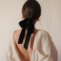 Fashion Vintage Black Velvet Bow Hair Ribbon Scrunchie Women Girls Qme Default Title