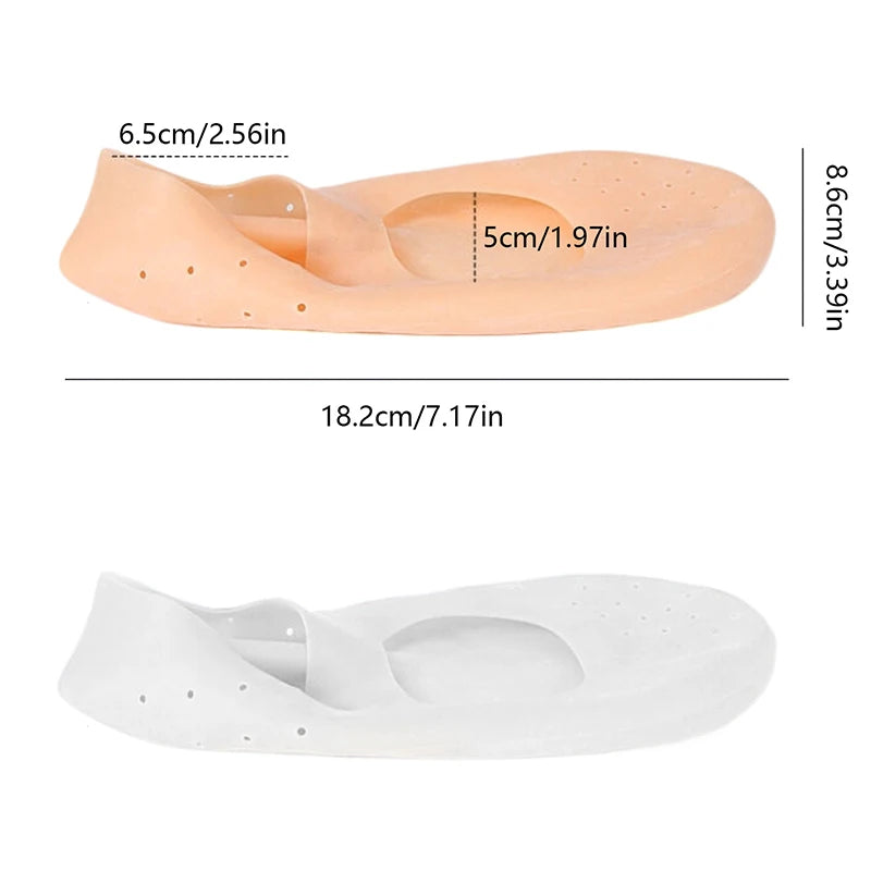 1Pairs S L Silicone Moisturizing Spa Socks Gel-infused Foot Care Qme
