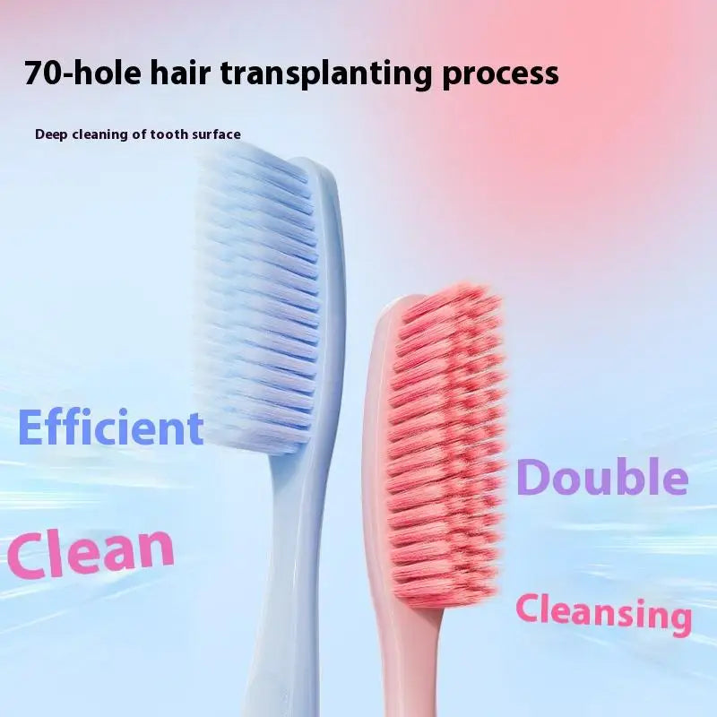 1 Long Headed Soft Bristled Adult Toothbrush Simple Household Qme