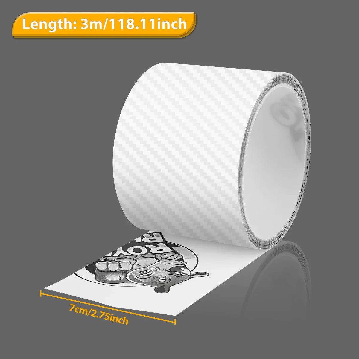 Transparent Carbon Fiber Car Door Sill Film Anti-Scratch Guards Moulding Strip Bumper Trim Protection Car Sticker Qme 7cmX3M