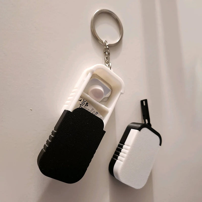 Portable Ear Plug Holder Container Jewelry Vitamins Earring Pills Qme