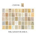50 pcs Scrapbooking Adhesive Diy Sticker Vintage INS Stickers book for Decorative Diary Album junk journal supplies Qme A