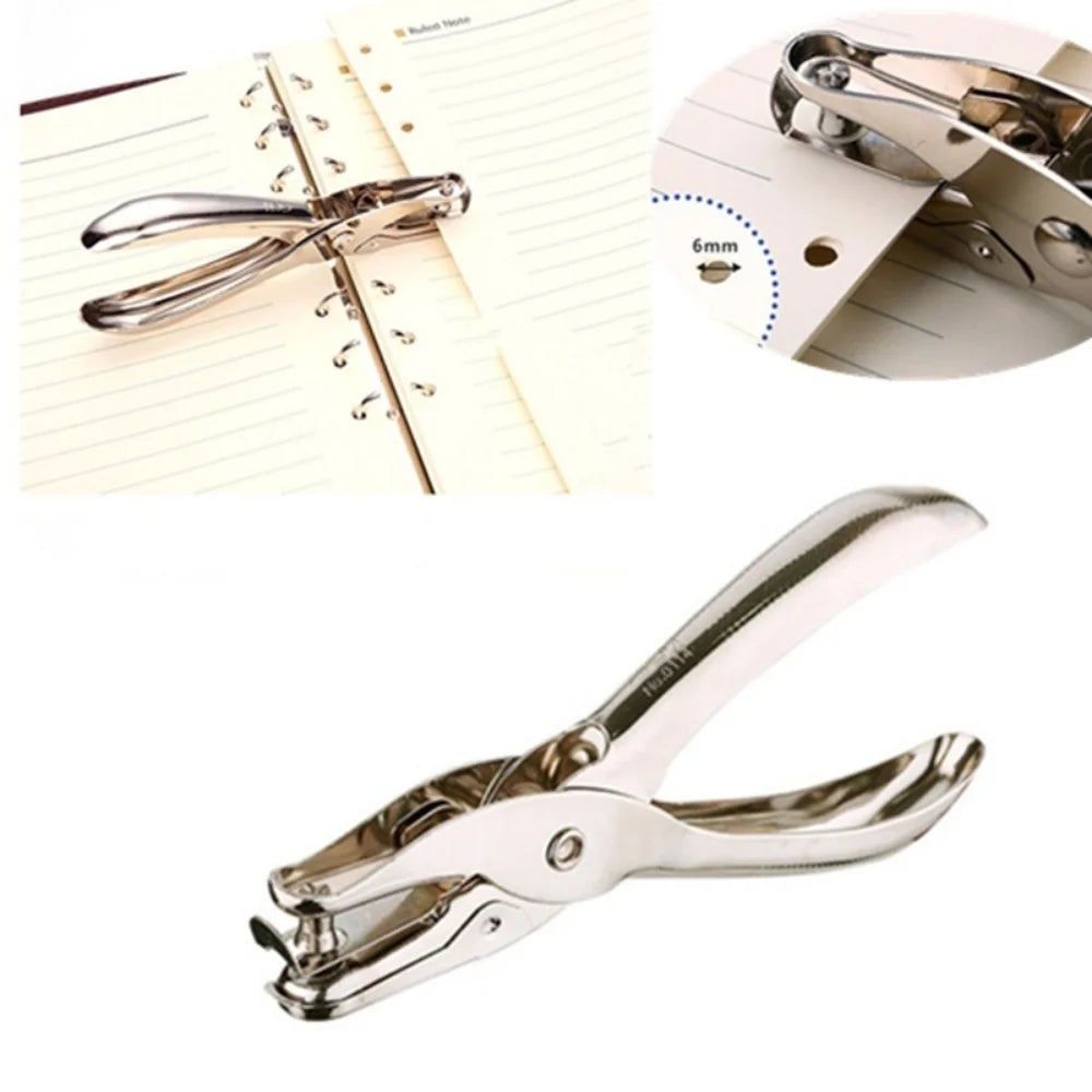 Metal Material Office Stationery Hole-punching Machine Hand Qme