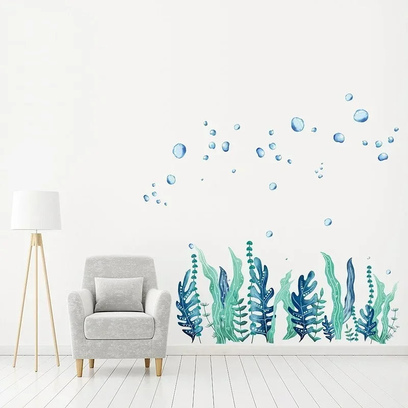 Seaweed Bubble Wall Stickers Creative Living Room Bedroom Children's Qme