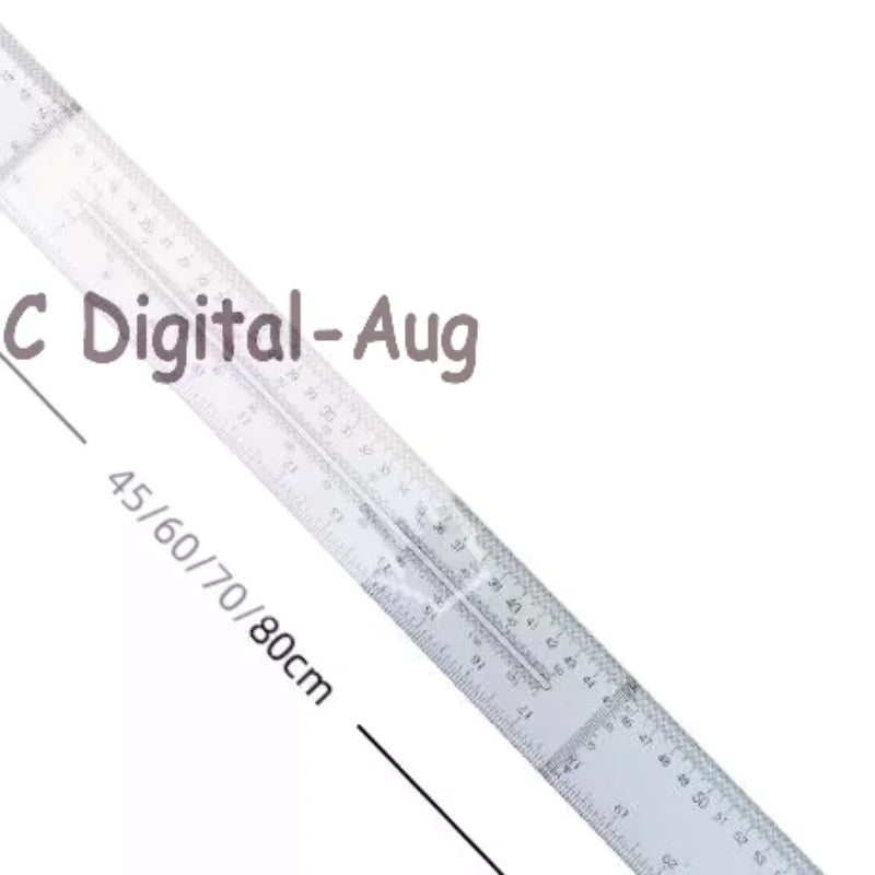 T Square Ruler Precision Plastic Drafting 45 60 70 Removable Qme