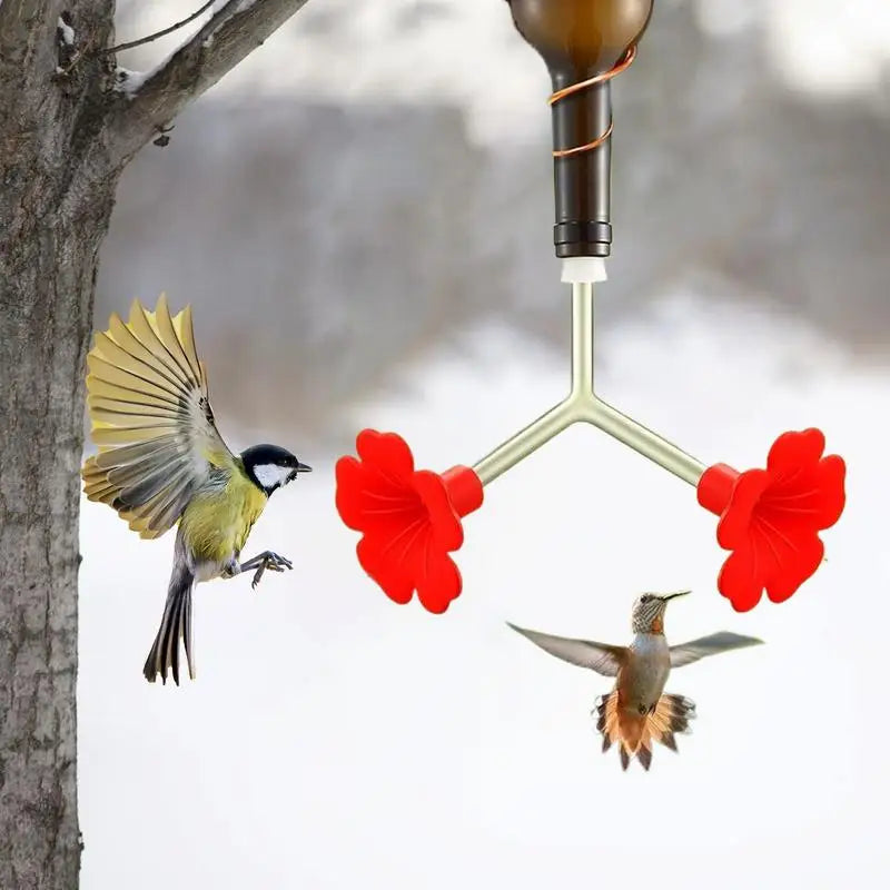 Hummingbird Feeders Outdoors 3 Leak-proof Non-drip Splash-proof Wild Qme