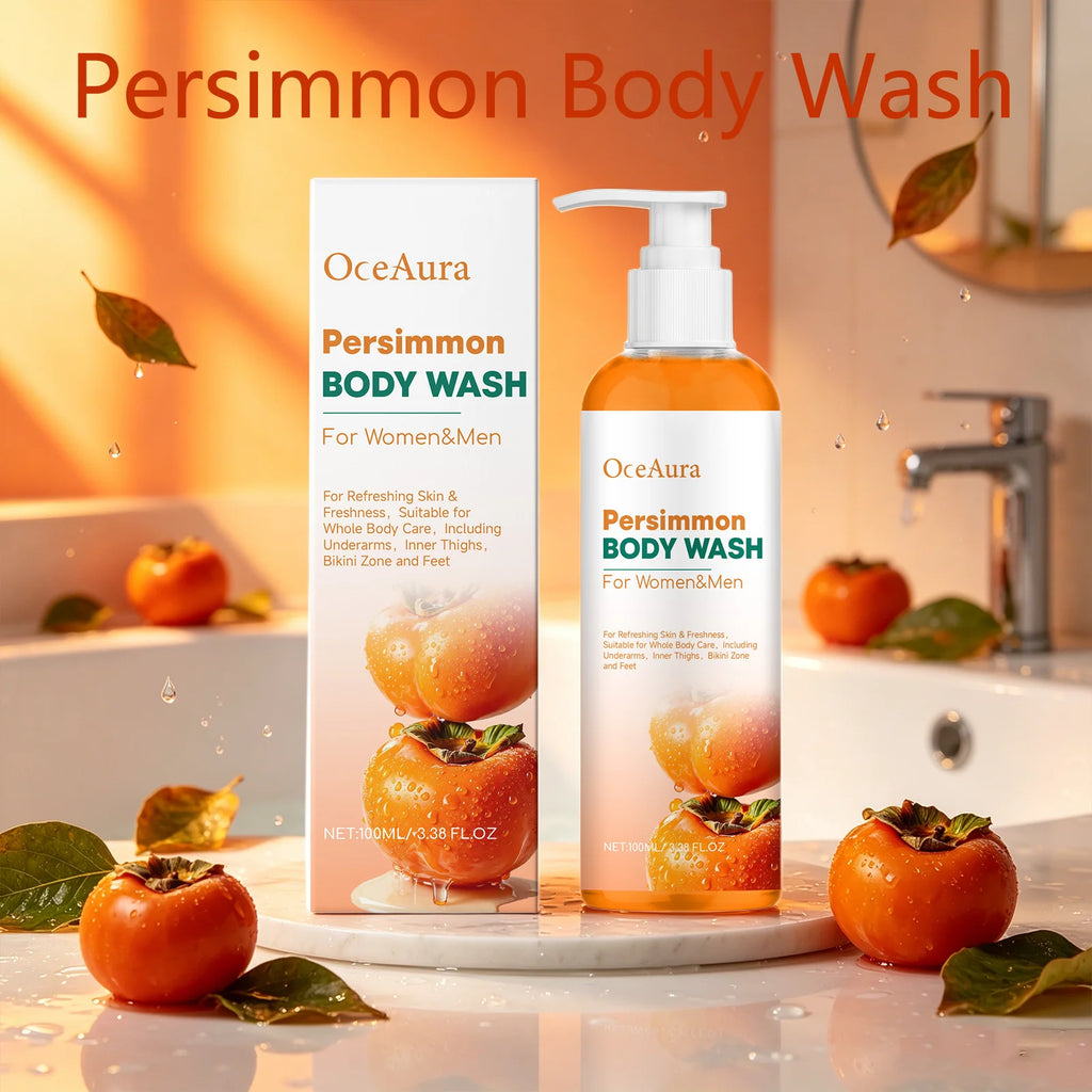 Oceaura Persimmon Body Wash Full Use Long-lasting Odor Eliminating Qme