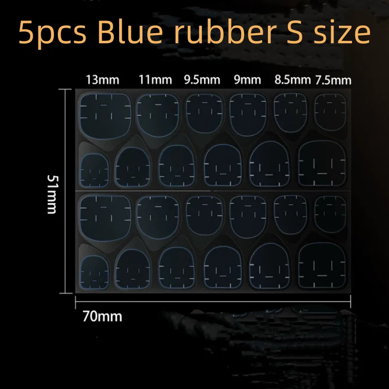 Nail Jelly Glue Double Sided False Nail Art Adhesive Tape Glue Sticker Nails Fake Press on Nails Coffin Qme 5pcs blue S