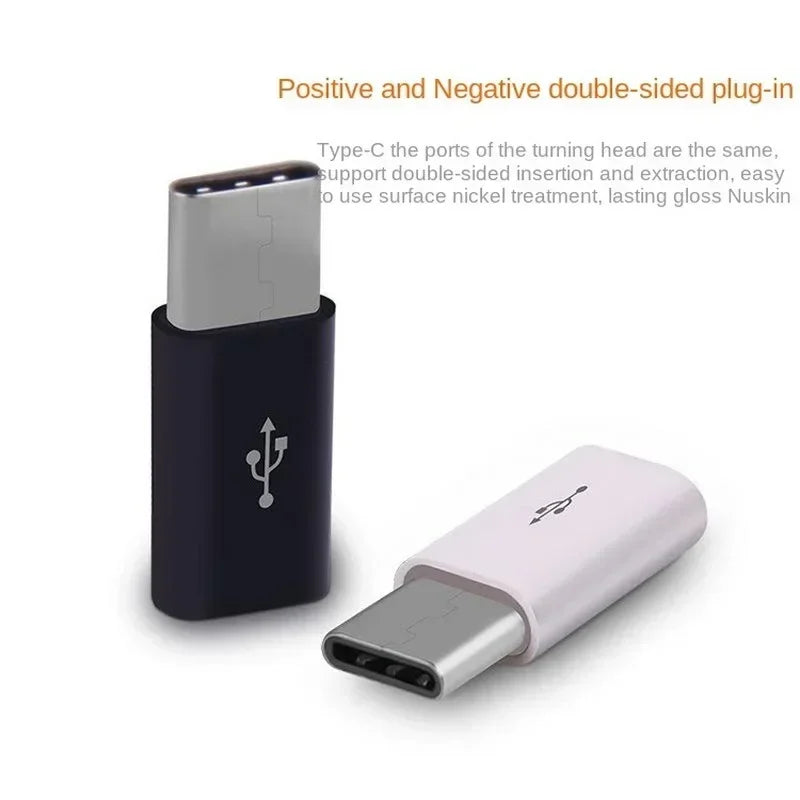 50pcs Type-c Charger Adapter, Micro Usb To Type C, Usb-c Cable for Plus Qme