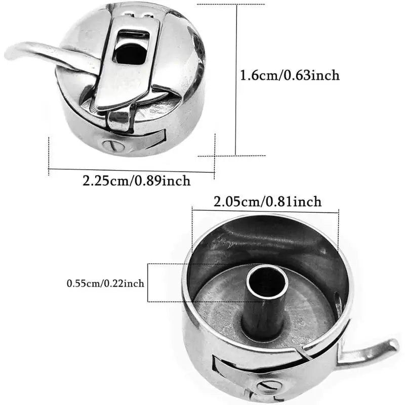 Universal Sewing Machine Metal Bobbin Case Sturdy Long Lasting Part Qme 1pc