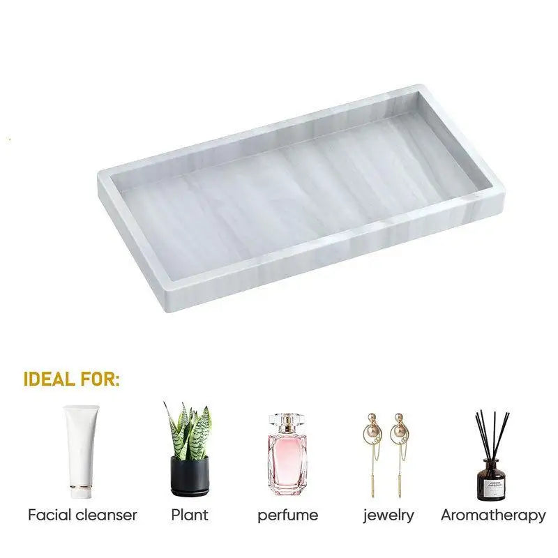 Silicone Aroma Diffuser Tray Bathroom Soft Jewelry Dressing Table Qme