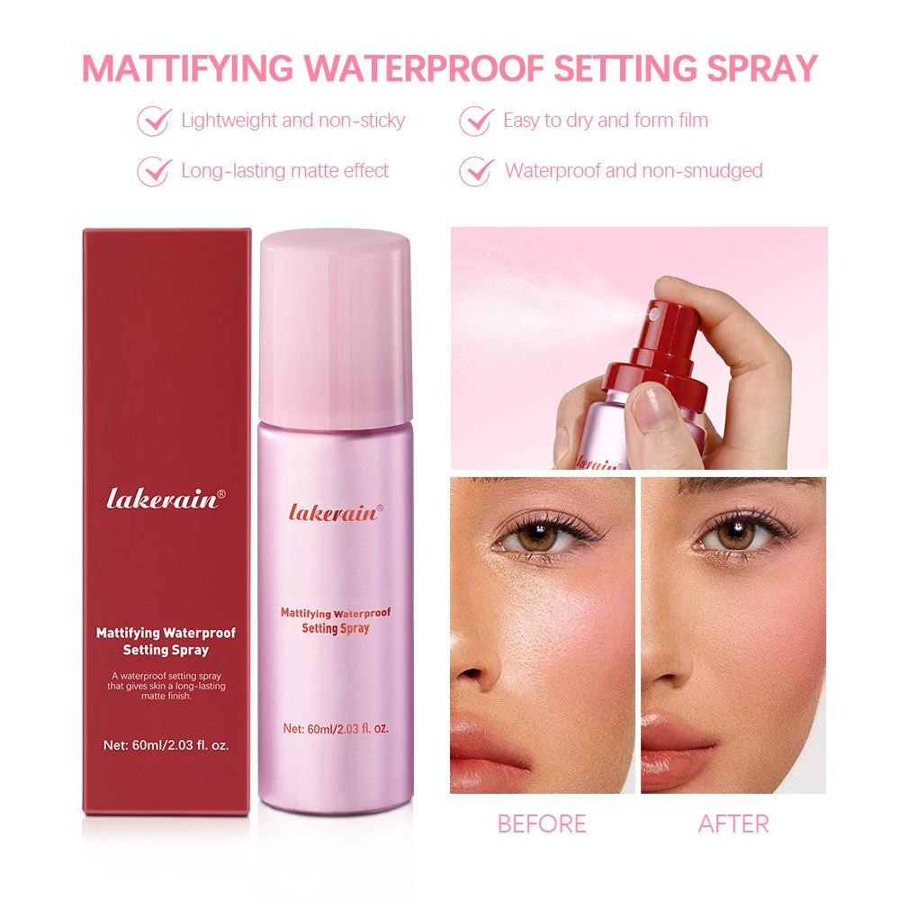 Matte Waterproof Makeup Setting Spray Facial Moisturizing Quick Film Qme