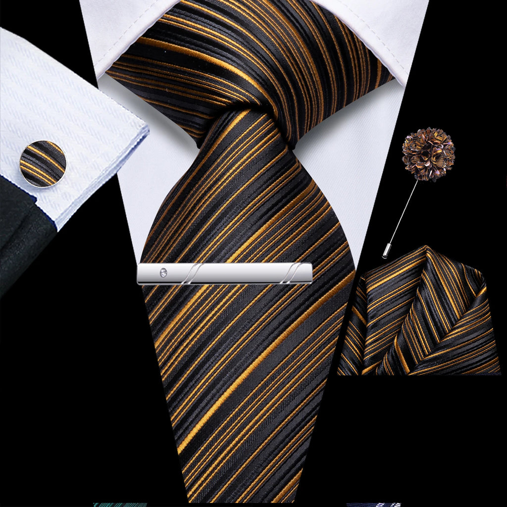 Hi-tie Men Fashion Necktie Burgundy Handkerchief Cufflinks Tuxedo Qme HT-N-0222D02XH-0075