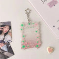 Cute Star Gradient Photocard Holder PVC Girl Card Idol Photo Display Qme Light pink