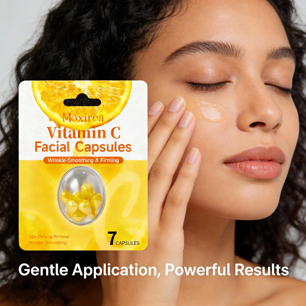 Vitamin C Extract Capsule Brightening Skin Firming Lifting Fade Fine Lines Smooth Moisturizing Repair Collagen Face Care Essence Qme
