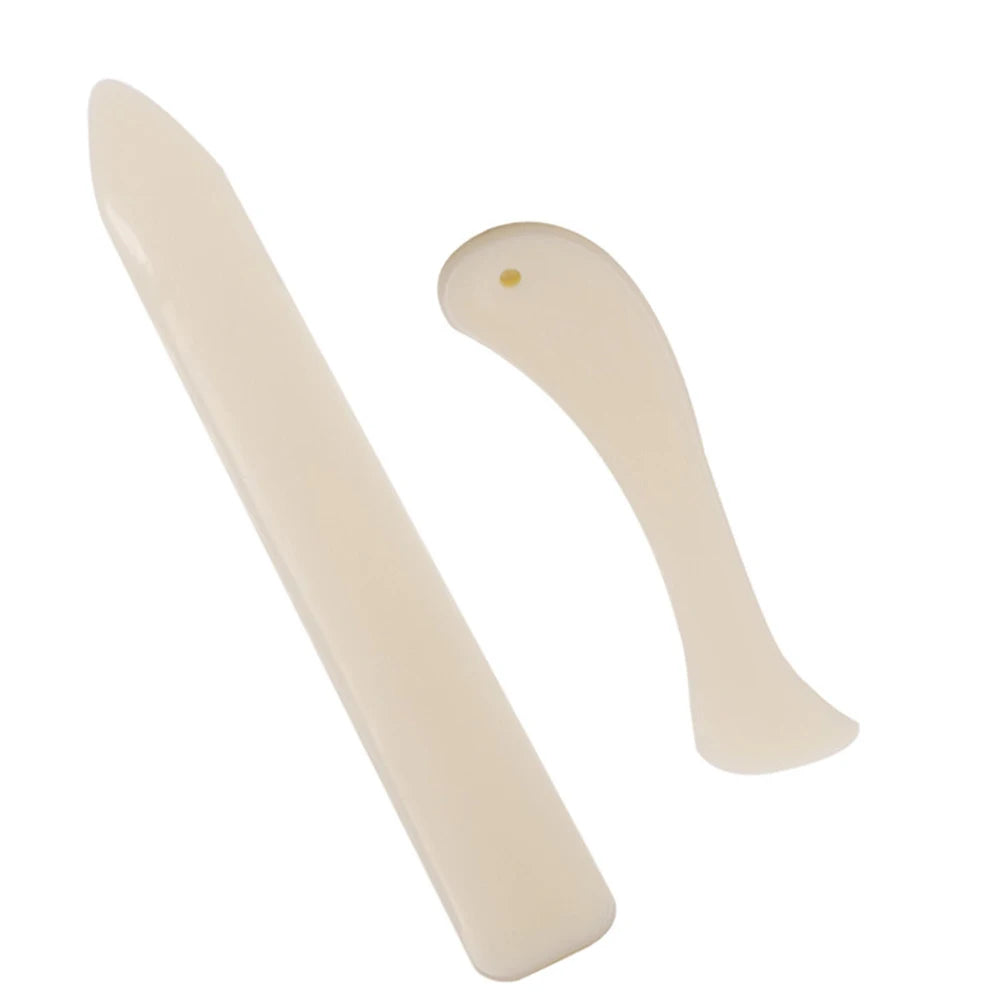 2PCS artificial Bone Folder Multifunctional DIY Leather Craft Tool Sewing Accessories For Folding Creasing Burinishing Edges Qme 2PCS