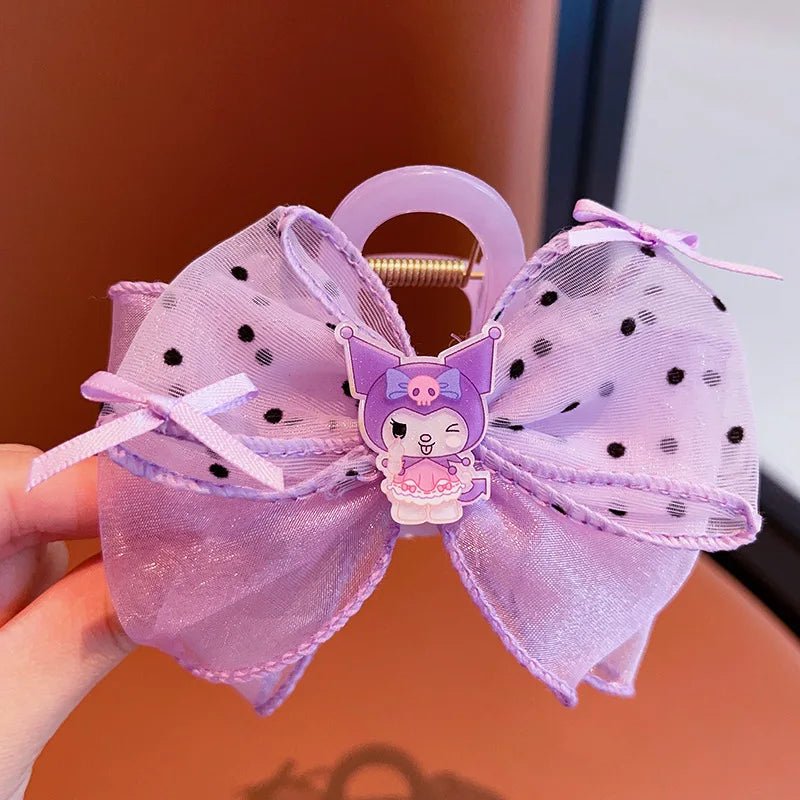 New Hello Kitty Cute Hair Clips Elegant and Stylish Updo Clips Sweet and Cute Cartoon Hair Accessories Qme 16