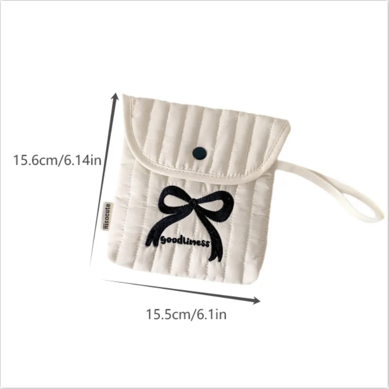 Large Capacity Handbag Women Cosmetic Bag Gifts Cute Bowknot Cherry Qme