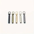 5-Piece Elegant Removable Cylinder Metal Zipper Zipper - Alloy, Black, Gold and Silver Zipper, Sewing Tools, Hand Accessories Qme 5pcs