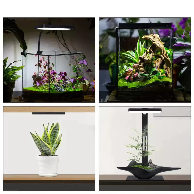 Lamp Mini9pro Magnetic Clamp Led Light RGB UV Aquariums Full Spectrum Holder Fish Tank Accessories Supplies Decoration Qme