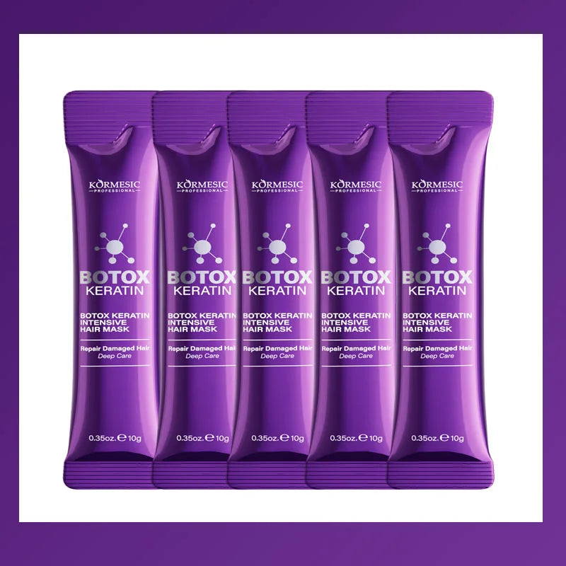 Keratin Hair Mask Magical 5 Second Repair Damage Frizzy Soft Smooth Shiny Hair Deep Moisturize Hair Treat Repair Hair Care Mask Qme 5pc