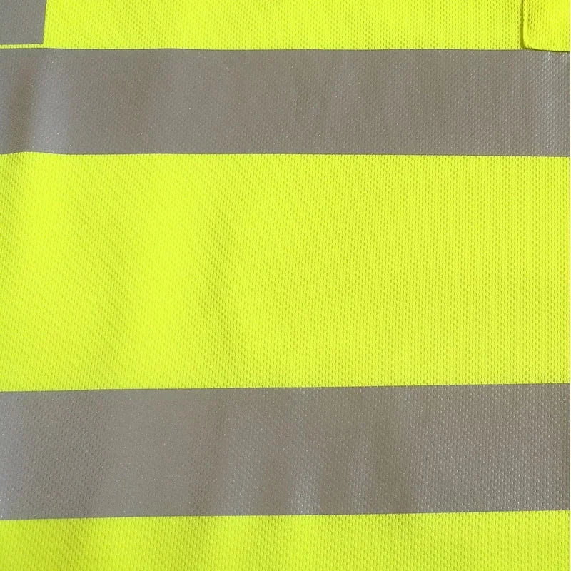 Summer Breathable Quick Dry Outdoor Sports Safety Work T Shirt Fluorescent High Visibility Reflective Qme